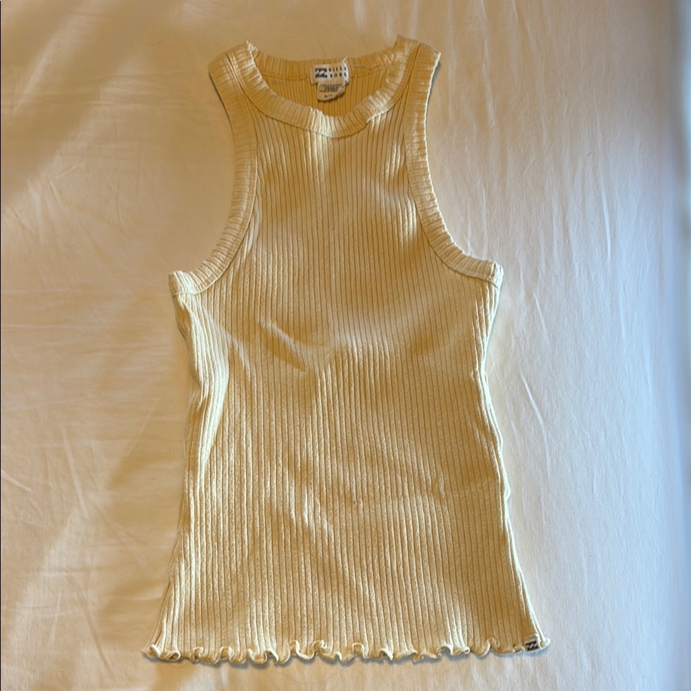 Billabong Ruffled and Ribbed Tank Top